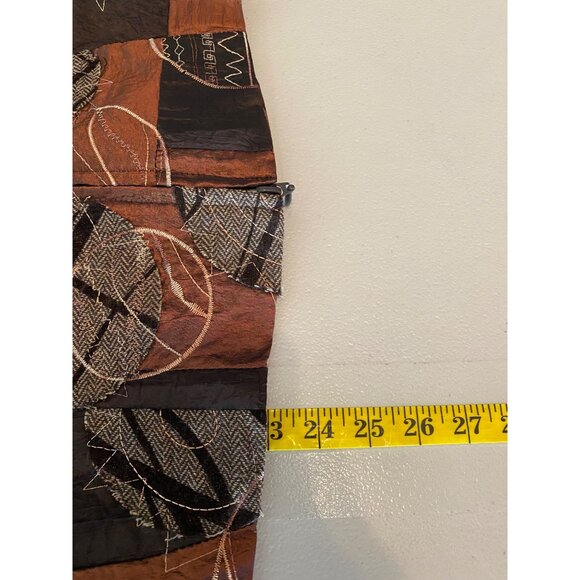 Joseph Ribkoff Patchwork Jacket Brown & Black Abstract Print Medium - Picture 7 of 11